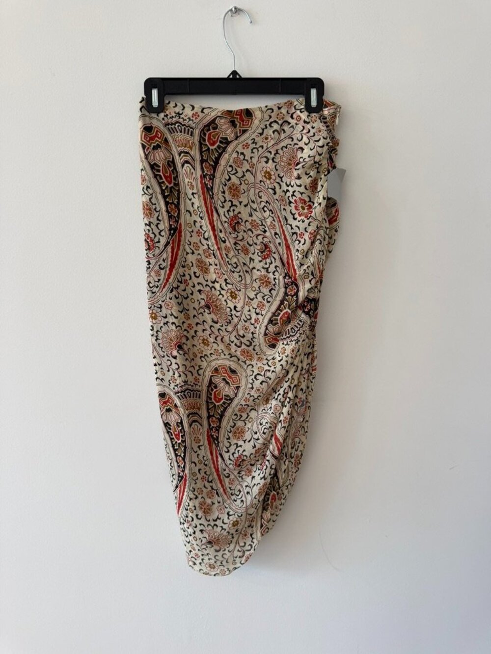 Veronica Beard Hearst Silk Asymmetrical Midi Skirt